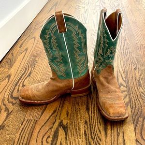 Justin square toe boots handcrafted in USA sz 7.5 women’s excellent condition